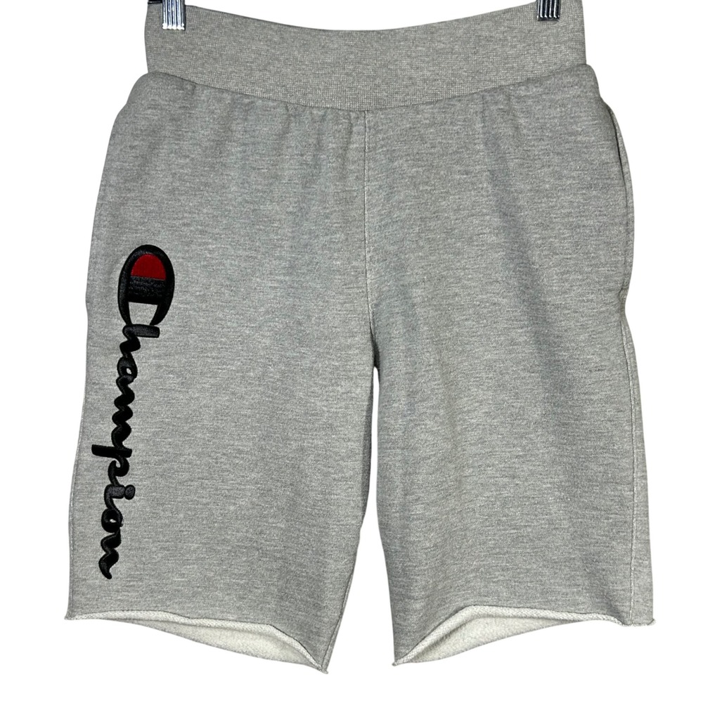 Champion Reverse Weave Athletic Shorts Mens Small Gray Cutoffβ Logo Sweat Shorts